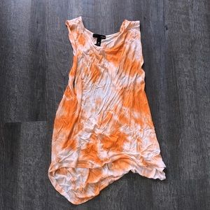 Aqua Open Back Tank Top